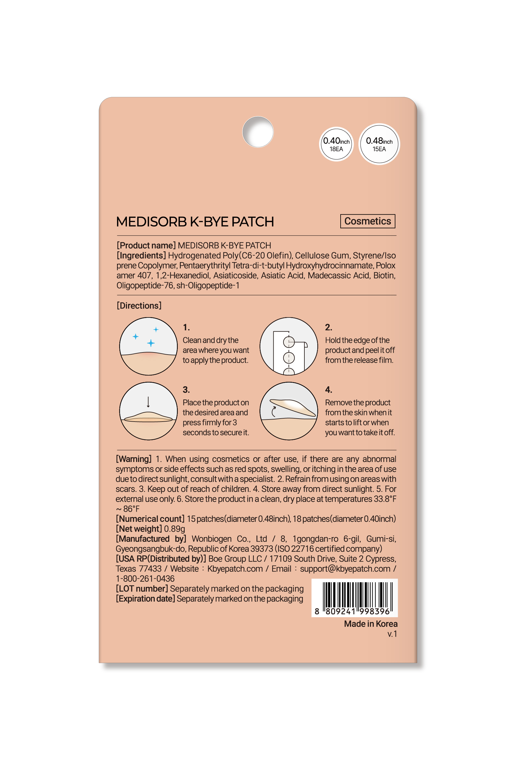 EGF Pimple Patch